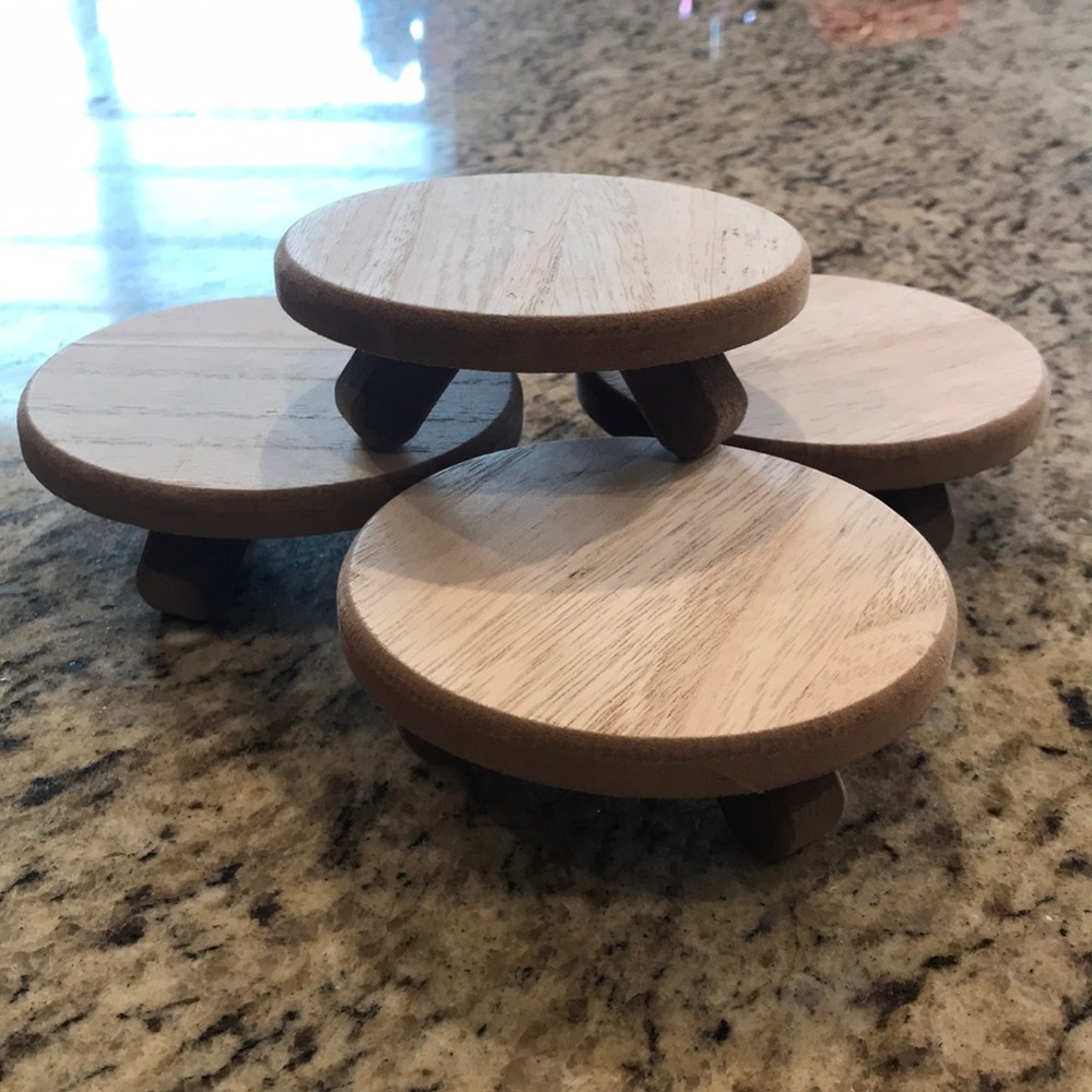 NWT-Target Set of 4 Mini Wood Risers